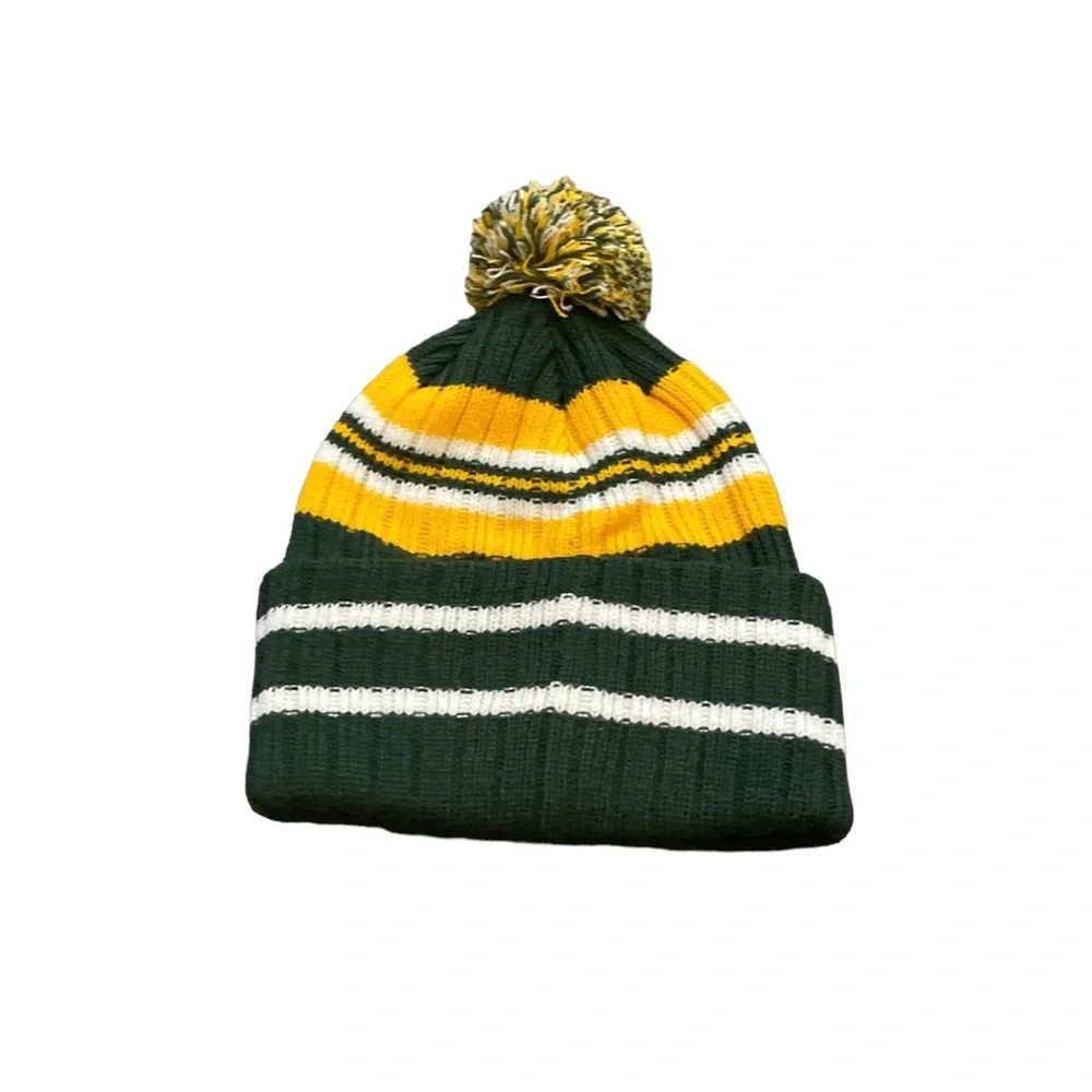 Green Bay Packers Logo Pom‎ Beanie Hat Cap